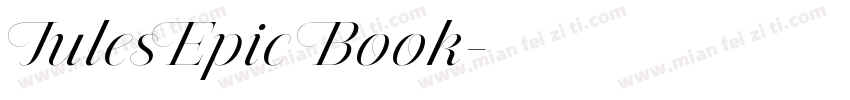 JulesEpic Book字体转换